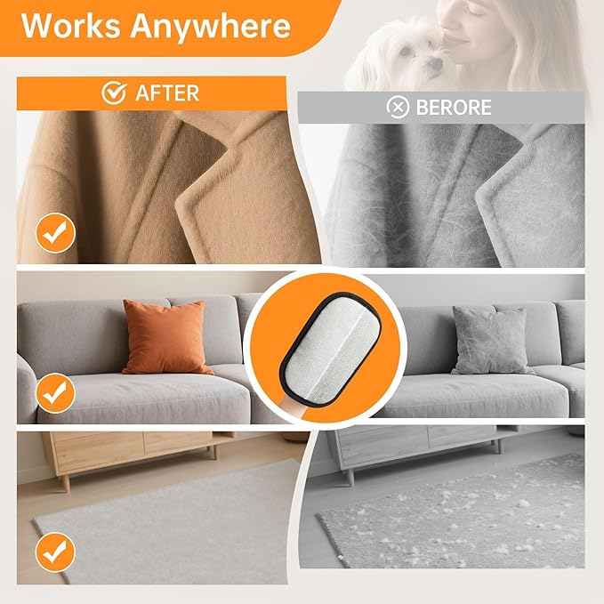 2Pcs Pet Hair Removal Gloves Static