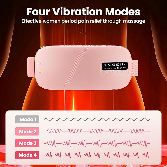 Gulfilo Intelligent Menstrual Pain Relief Heating Belt – USB Rechargeable Warm Belt for Women