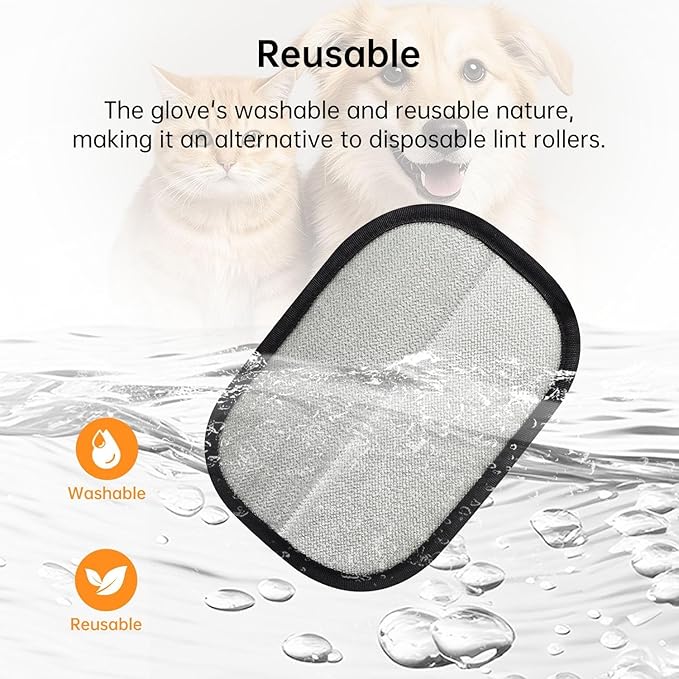 2Pcs Pet Hair Removal Gloves Static